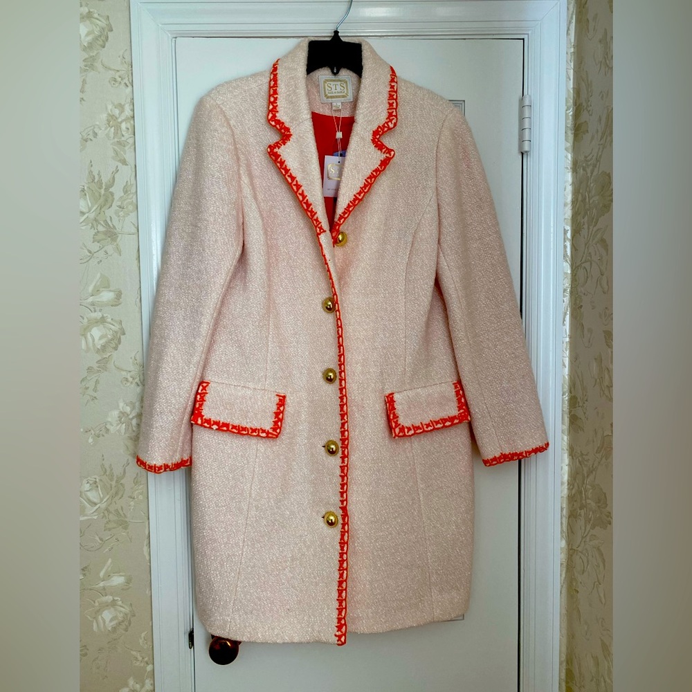 NWT Sail to Sable Cream Wool-blend Coat